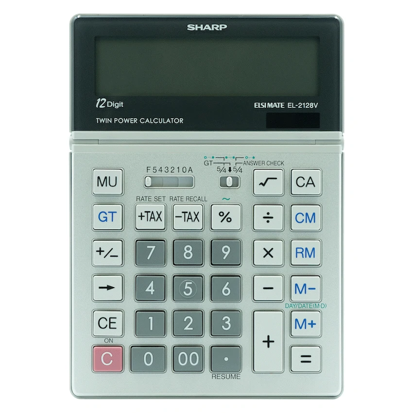 Sharp El2128V Semi-Desk Calculator - Guards On Duty Shop & Security Guards