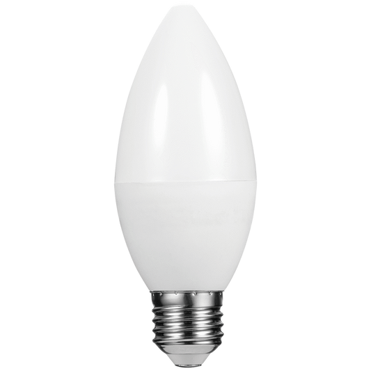 Switched 5w Candle LED Light Bulb E27 - Cool White