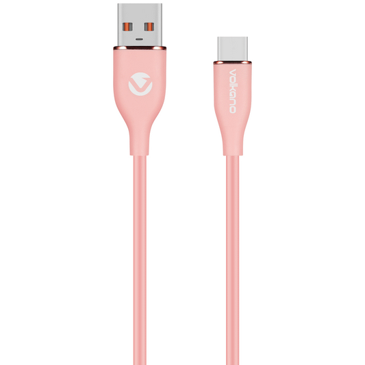 Volkano Flexi Series USB to Type-C 1.5m 30w - Pink