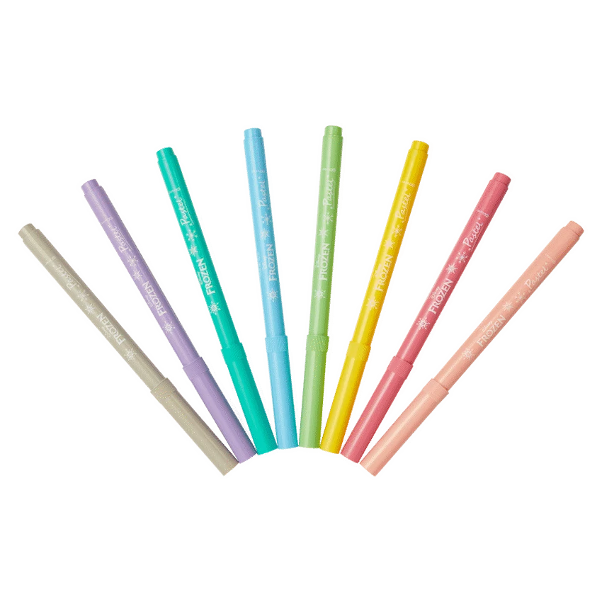 Frozen 8 Pastel Colour Fibre Markers Multi - Guards On Duty Shop & Security Guards