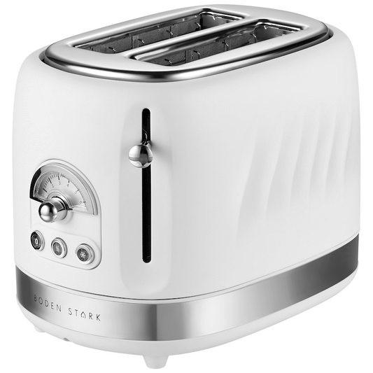 Boden Stark 2-Slice Stainless Steel Toaster - White - Guards On Duty Shop & Security Guards