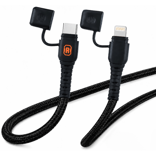 Rugged by Volkano Waterproof and Dustproof Type-C to MFI Lightning Cable - 1.2m