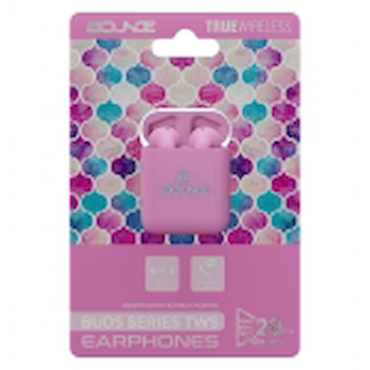Bounce Buds Series True Wireless Earphones - Geo Pink - Guards On Duty Shop & Security Guards