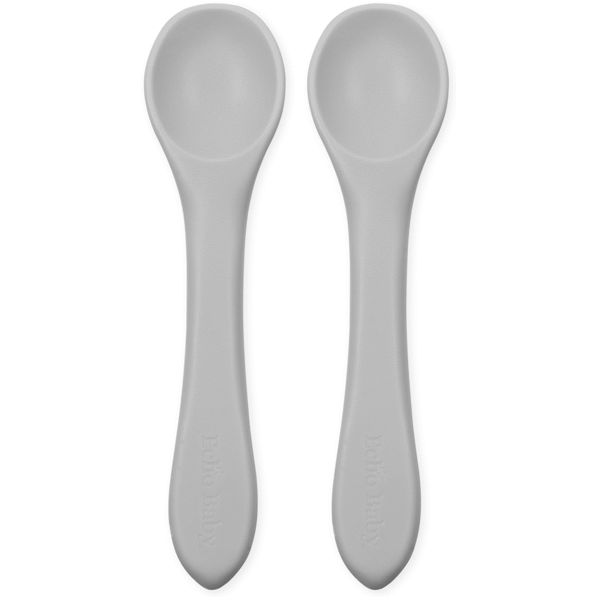 Echo Baby Silicone Feeding Spoons 2-Pack - Stone - Guards On Duty Shop & Security Guards