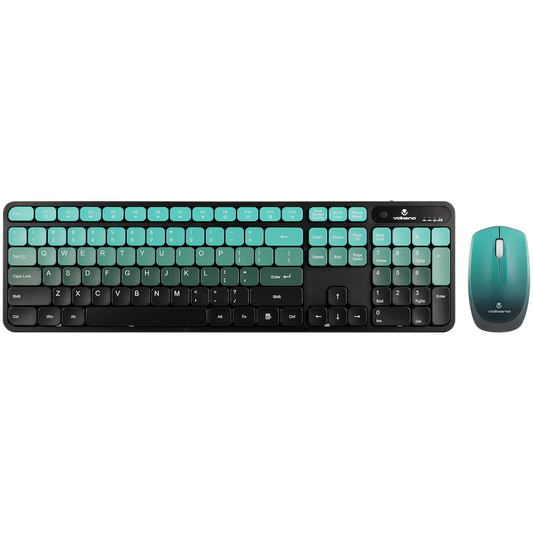 Volkano Prism Series Bluetooth Wireless Keyboard and Mouse - Teal