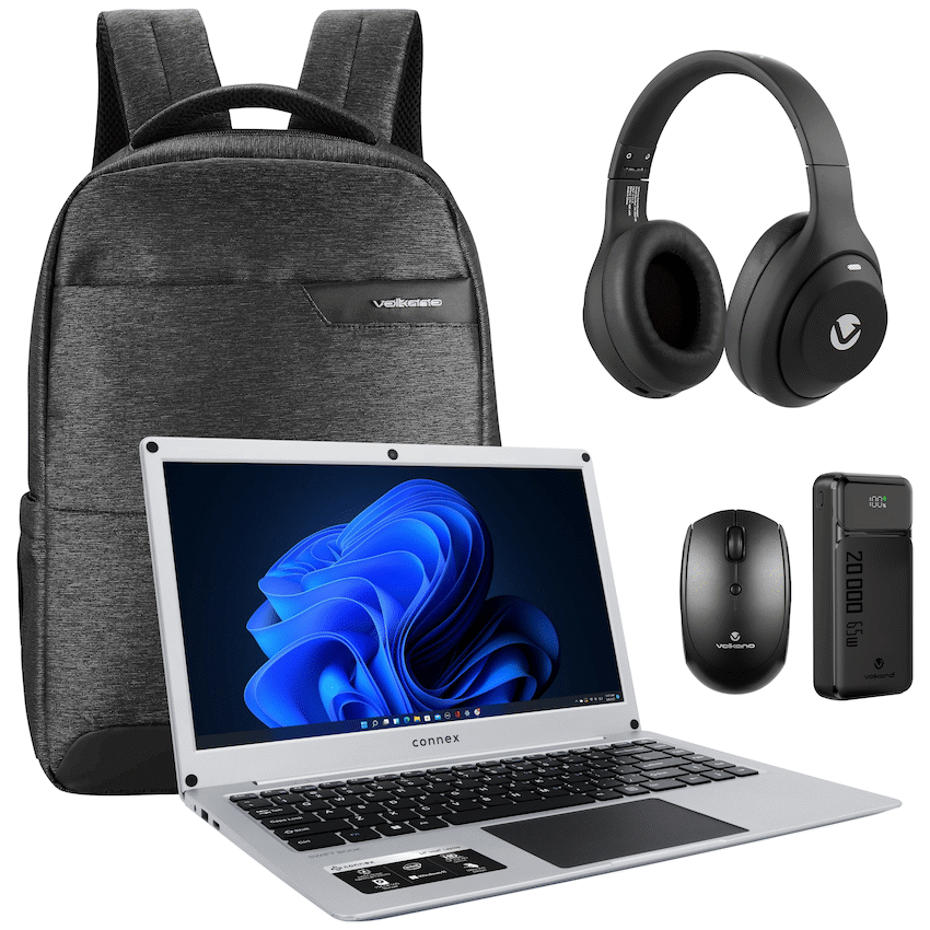 Connex SL256 Laptop - 14" Celeron N4020 8GB/256SSD W11HOME BAG-MOUSE-HEADPHONE-POWERBANK-EXEC