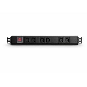 6 Way IEC C13 Power Rail - Networking