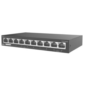Uniview 8 Port 10/100 PoE Unmanaged Switch with 2 x RJ45 10/100 Uplink