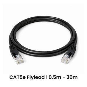 Cattex CAT5e Black Leads 5m - Networking