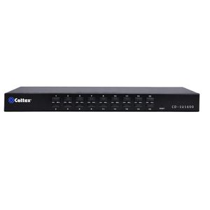 Cattex 16 Port USB/PS2 KVM Rack Mountable VGA KVM Console - Networking