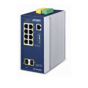 Planet Industrial 8-port 10/100/1000T 802.3at PoE + 2-port 1G/2.5G SFP Managed Switch
