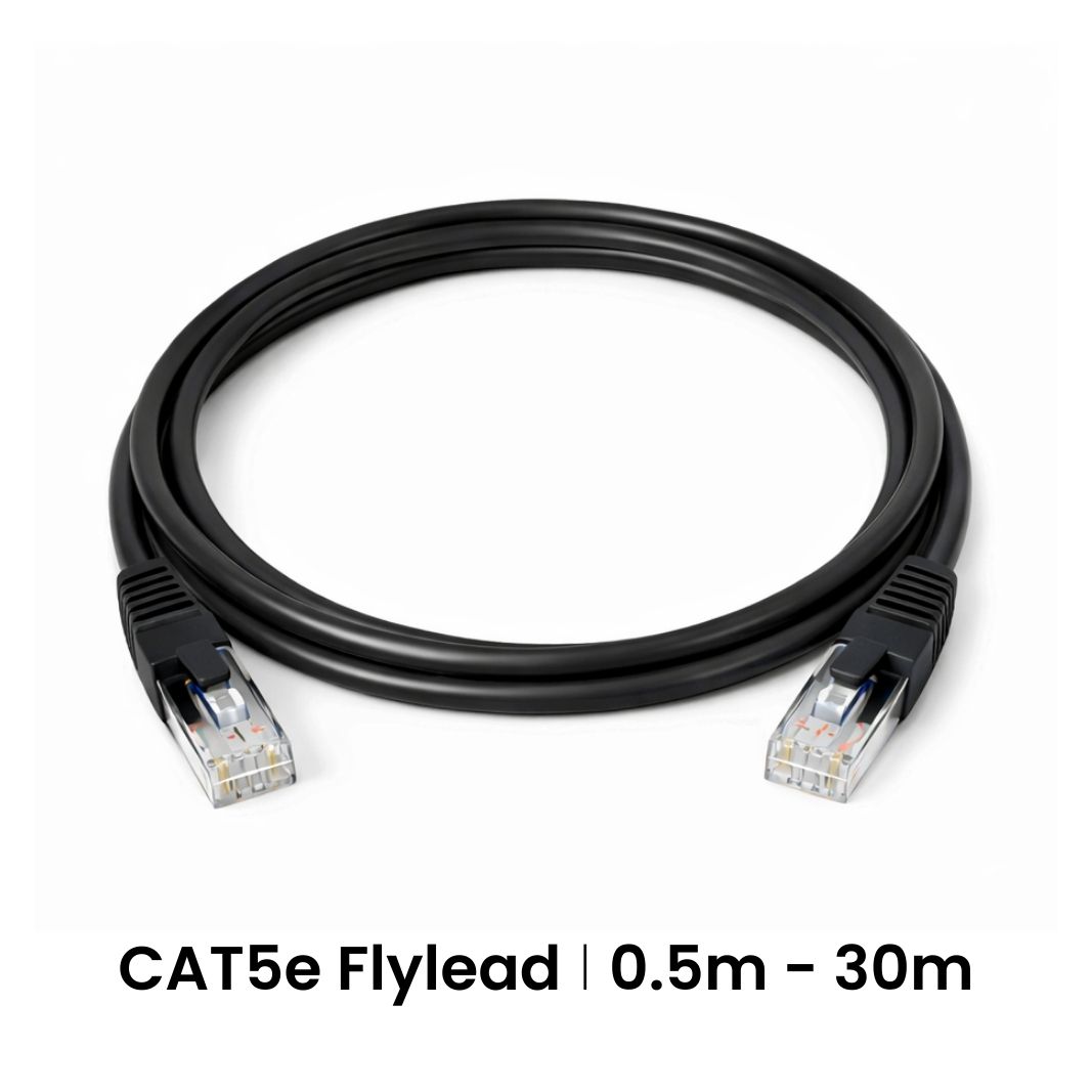 Cattex CAT5e Black Leads 3m - Networking
