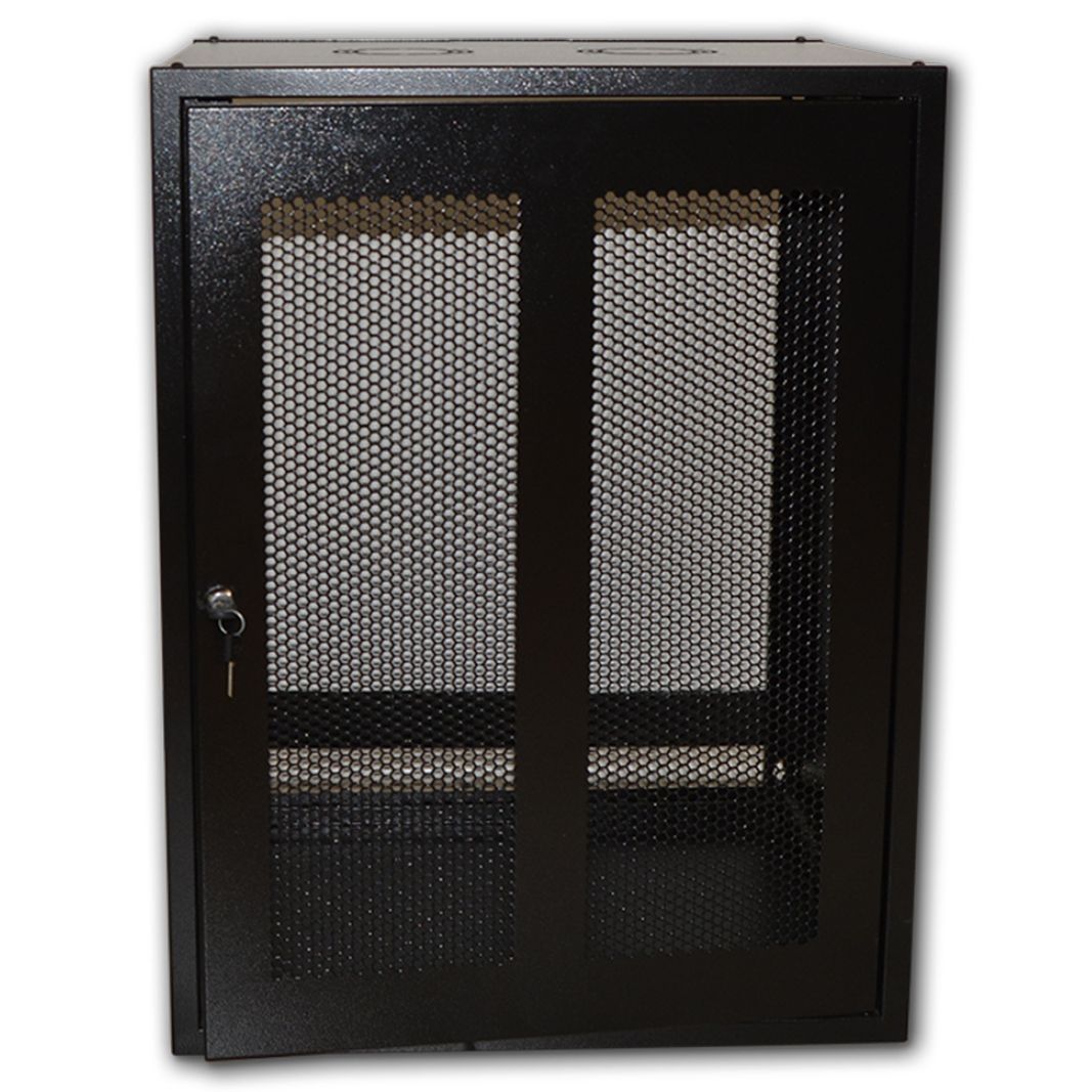 4U Pre Coated Wallmount 450x570 Perforated - Networking