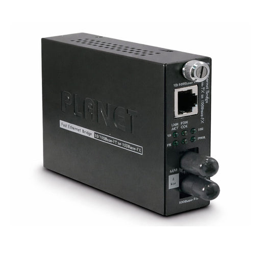 Planet 10/100BASE-TX to 100BASE-FX (ST, MM) Media Converter - 2km - Networking