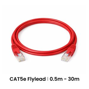 Cattex CAT5e Red Leads 2m - Networking