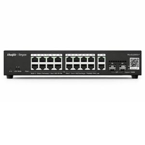 Reyee 16 Port 1GE PoE Switch with 2 x RJ45 1GE Uplinks and 2 x SFP 1GE Uplinks