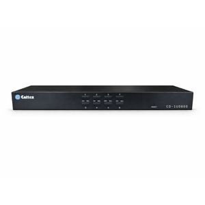 Cattex 8 Port USB/PS2 KVM Rack Mountable VGA KVM Console - Networking
