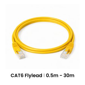 Cattex CAT6 Leads Yellow 1m - Networking