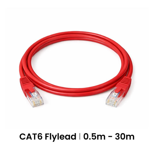 Cattex CAT6 Leads Red 1m - Networking