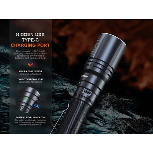 Fenix Flashlight HT30R White Laser 500 Lumens - Rechargeable