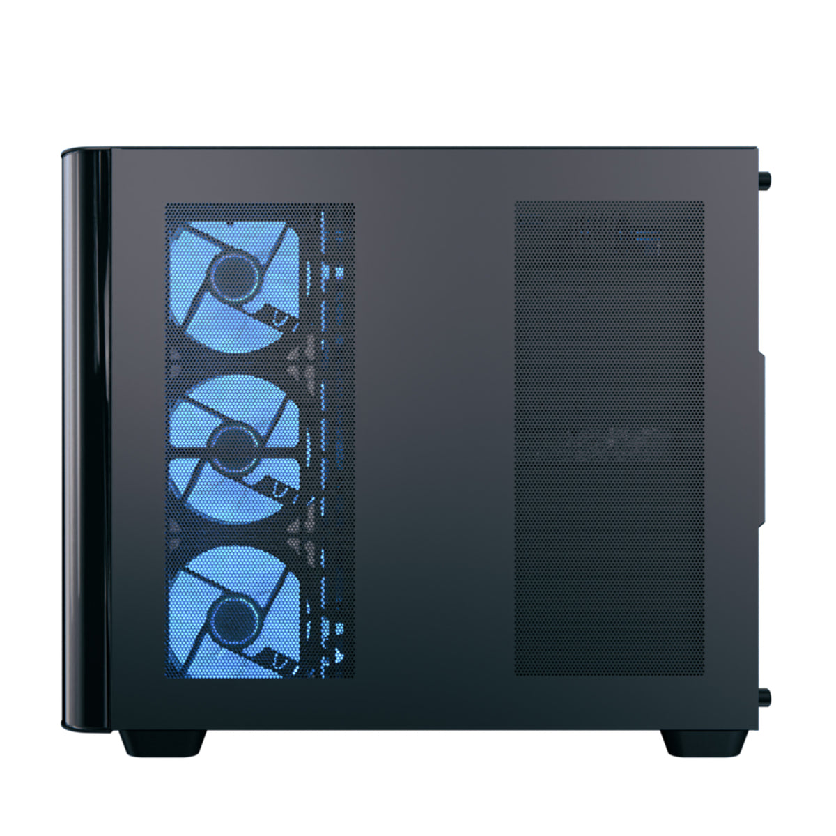 Aerocool P500C Black Mid tower case - Includes 120mm ARGB Fan x 4 and 4-port ARGB control hub - ATX - 3x 2.5'' or 2x3.5'' - 360m