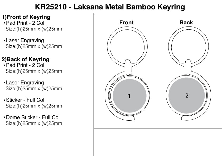 Laksana Metal Bamboo Keyring