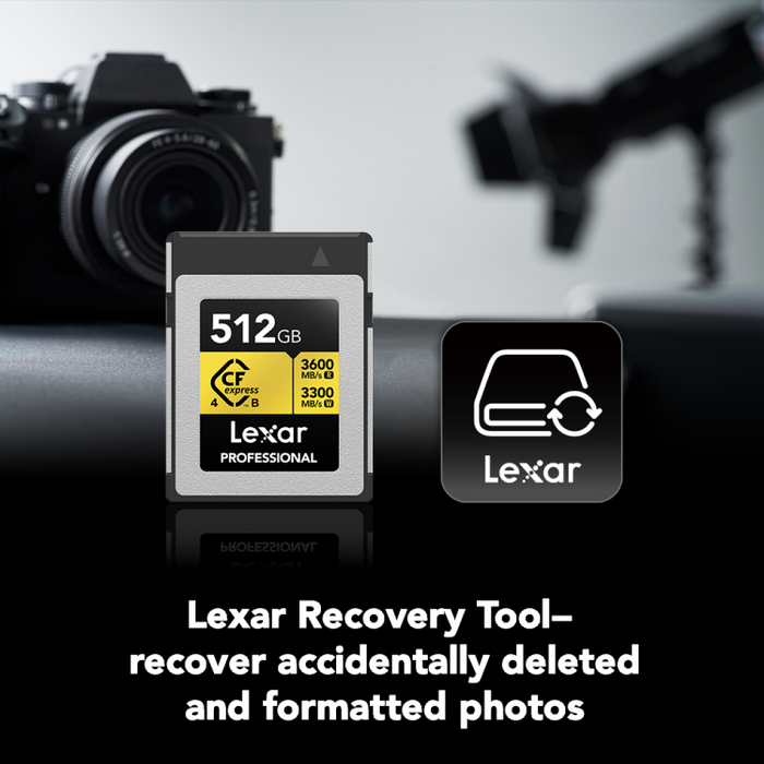 Lexar® 512 GB Professional GOLD CFexpress™ 4.0 Type B Card - Guards On Duty Shop