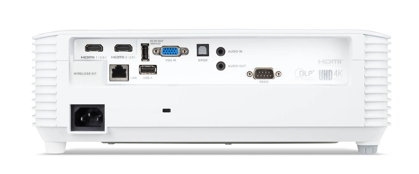 Acer PJ P5827a DLP 4K2K 4000 Lm WiFi 10W Speakers 10 000:1 EMEA 3.1 Carrying Case EURO Power 3 Yr FRR Warranty