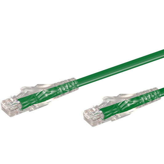 1m Cat5e Moulded Flylead - Green