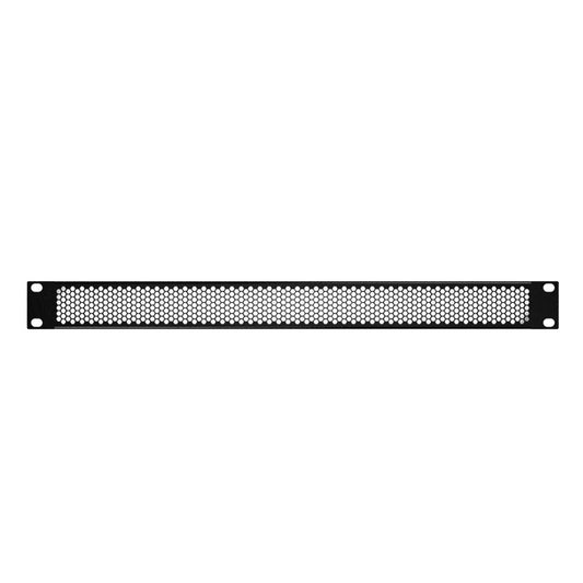 1u Blanking Plate Perforated - Black