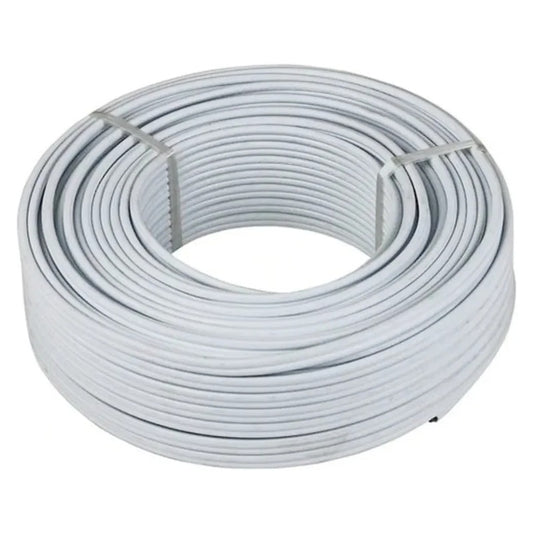 2.5mm 5 Core White Power Cable P/m
