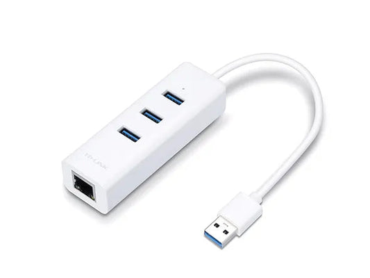 TP-Link USB 3.0 Type-A to Gigabit RJ45 Network Adapter with 3-Port USB 3.0 Type-A Hub 1×1G Ethernet Port 3× USB 3.0