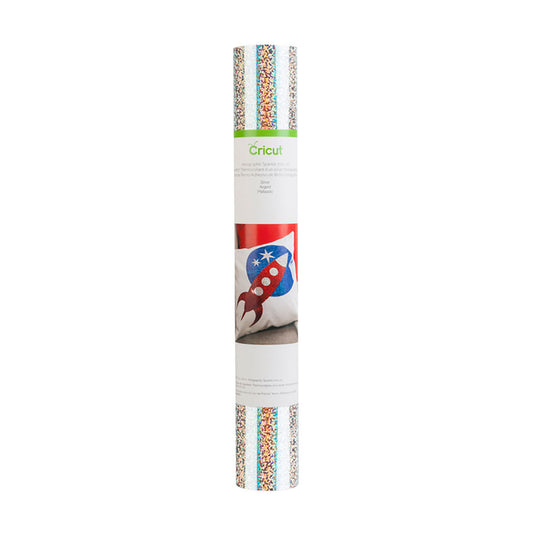 2004140 - Cricut Holographic Sparkle Iron-On 30x60cm (Silver)
