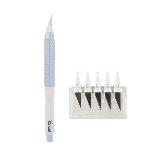 2004843 - Cricut TrueControl Knife Kit (Blue) with 5x spare blades .
