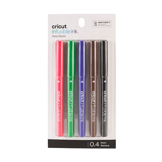2006257 - Cricut Explore/Maker Infusible Ink Fine Point Pen Set 5-pack (Basics) 0.4mm