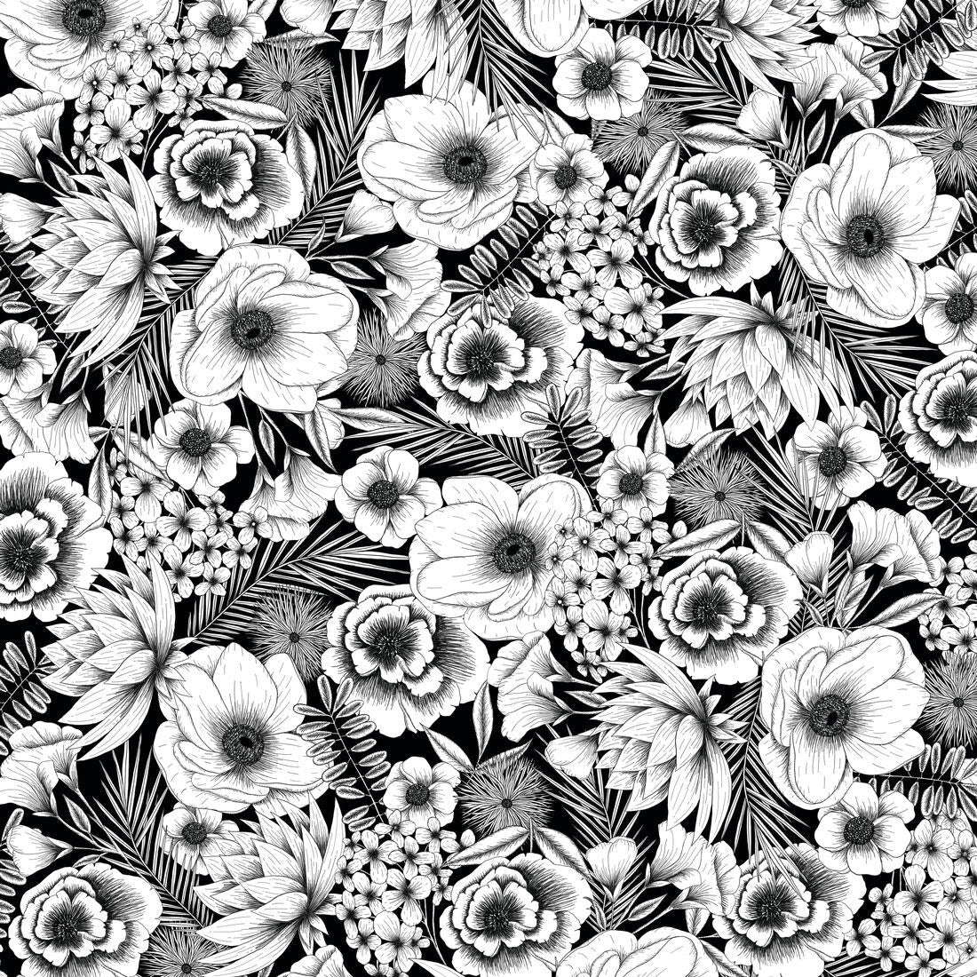 2006781 - Cricut Infusible Ink Transfer Sheets 2-pack (Black Botanicals) 30.5x30.5cm