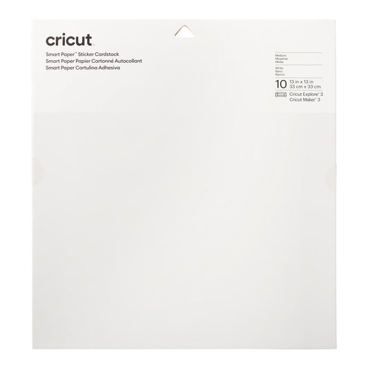 2008317 - Cricut Smart Sticker Cardstock 33x33cm 10 sheets (White)