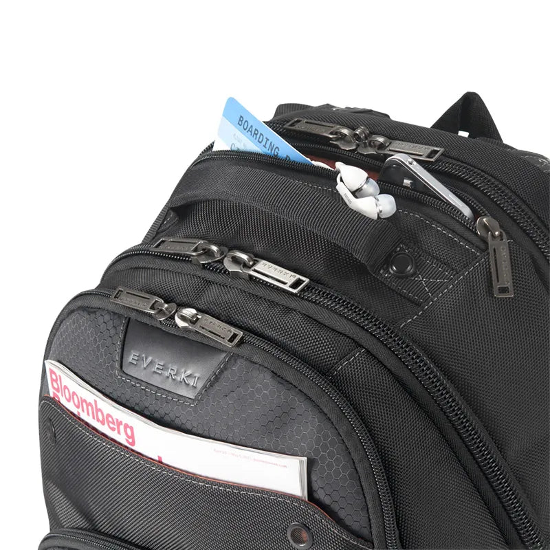 EVERKI ATLAS BACKPACK | Fits up to 17.3 inch laptops | Travel friendly | Opens 180 | Trolley handle pass-through