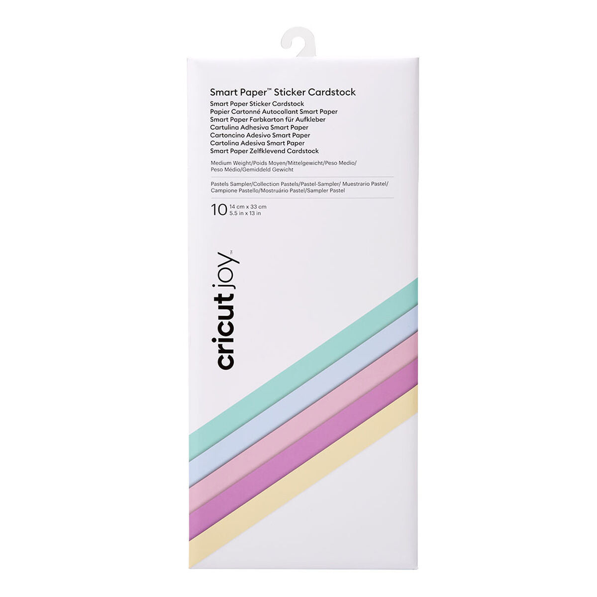 2008872 - Cricut Joy Smart Sticker Cardstock 13.9x33cm 10 Pack (Pastels Sampler)