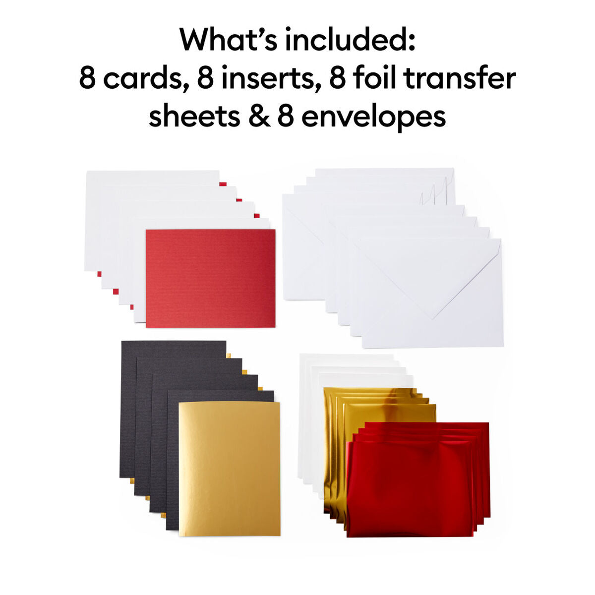 2009203 - Cricut Insert Cards Foil Royal Flush R20 10.8x14cm 8-Pack