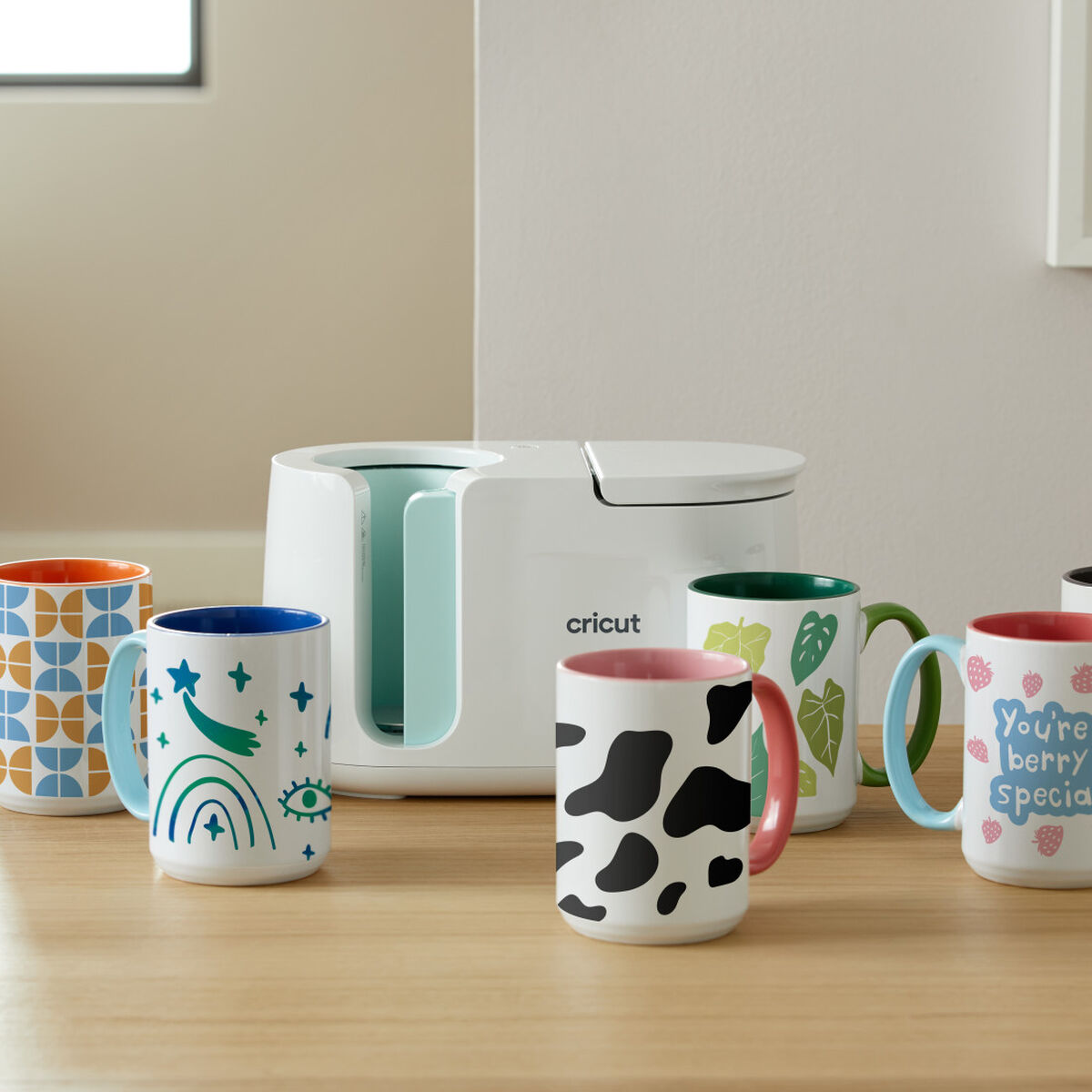 2009396 - Cricut Beveled Ceramic Mug Blank Sahara 1pc 425 ml