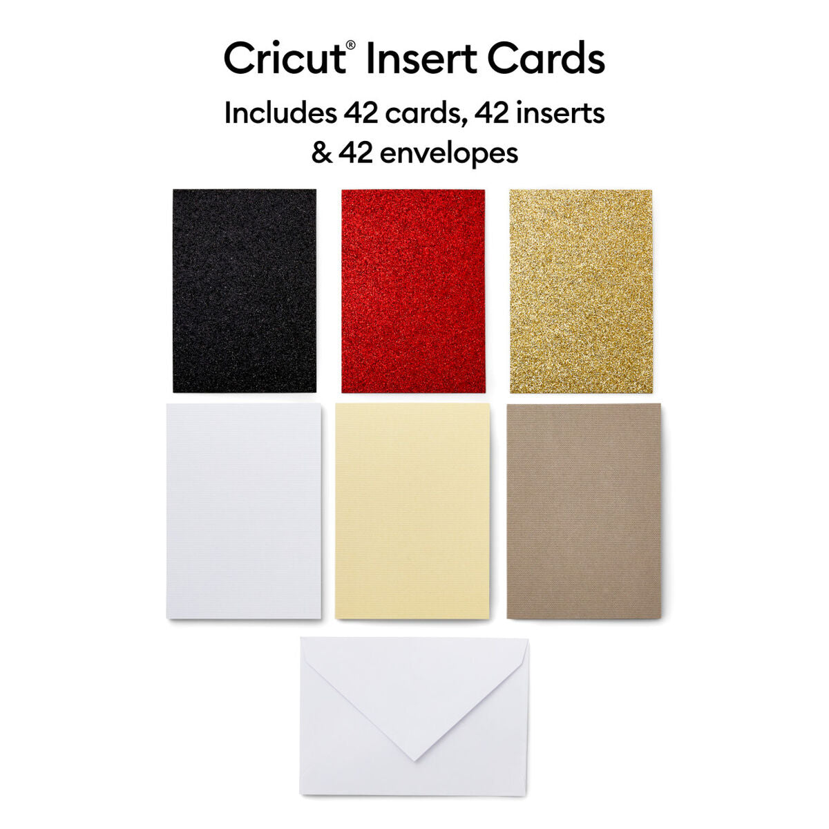2009466 - Cricut Insert Cards Glitz & Glam R10 8.9x12.4cm 42-Pack