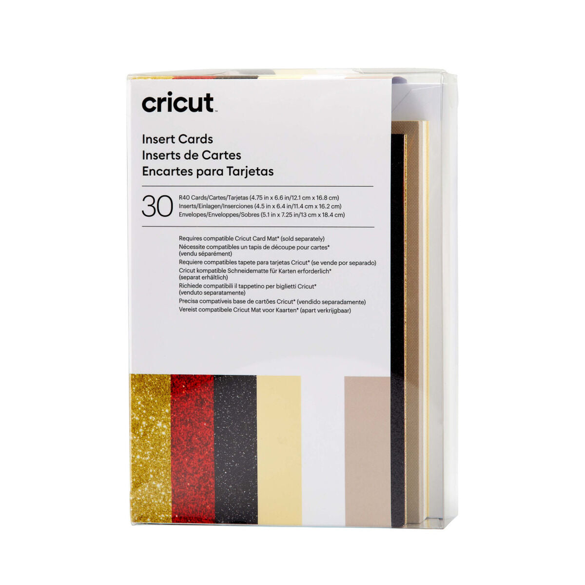 2009470 - Cricut Insert Cards Glitz & Glam R40 12.1x16.8cm 30-Pack