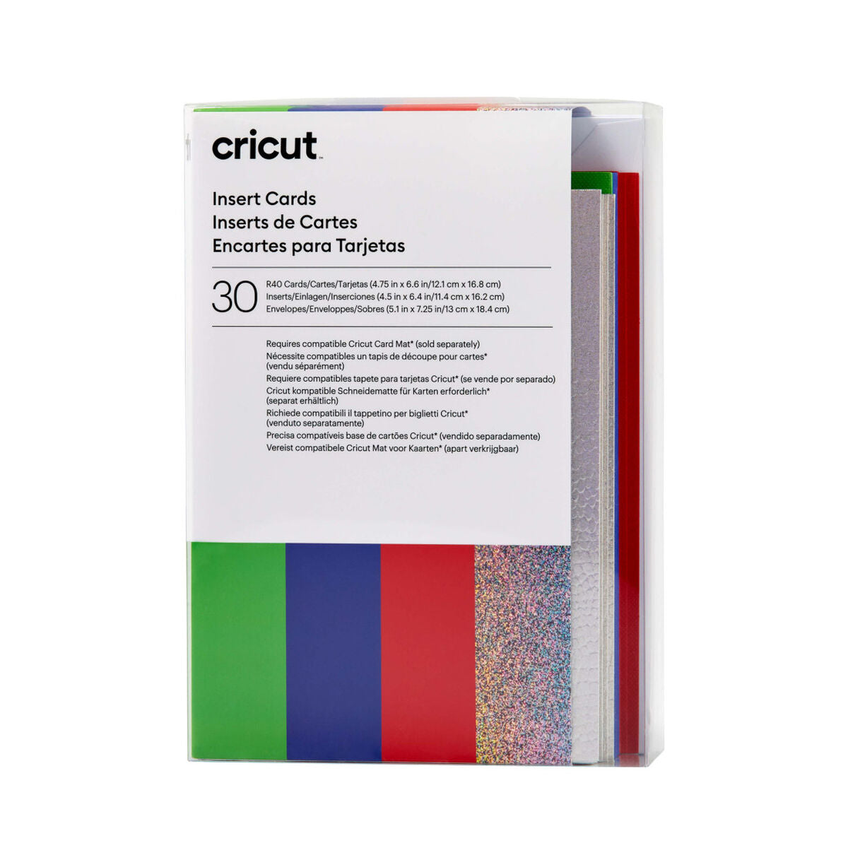 2009471 - Cricut Insert Cards Rainbow R40 12.1x16.8cm 30-Pack