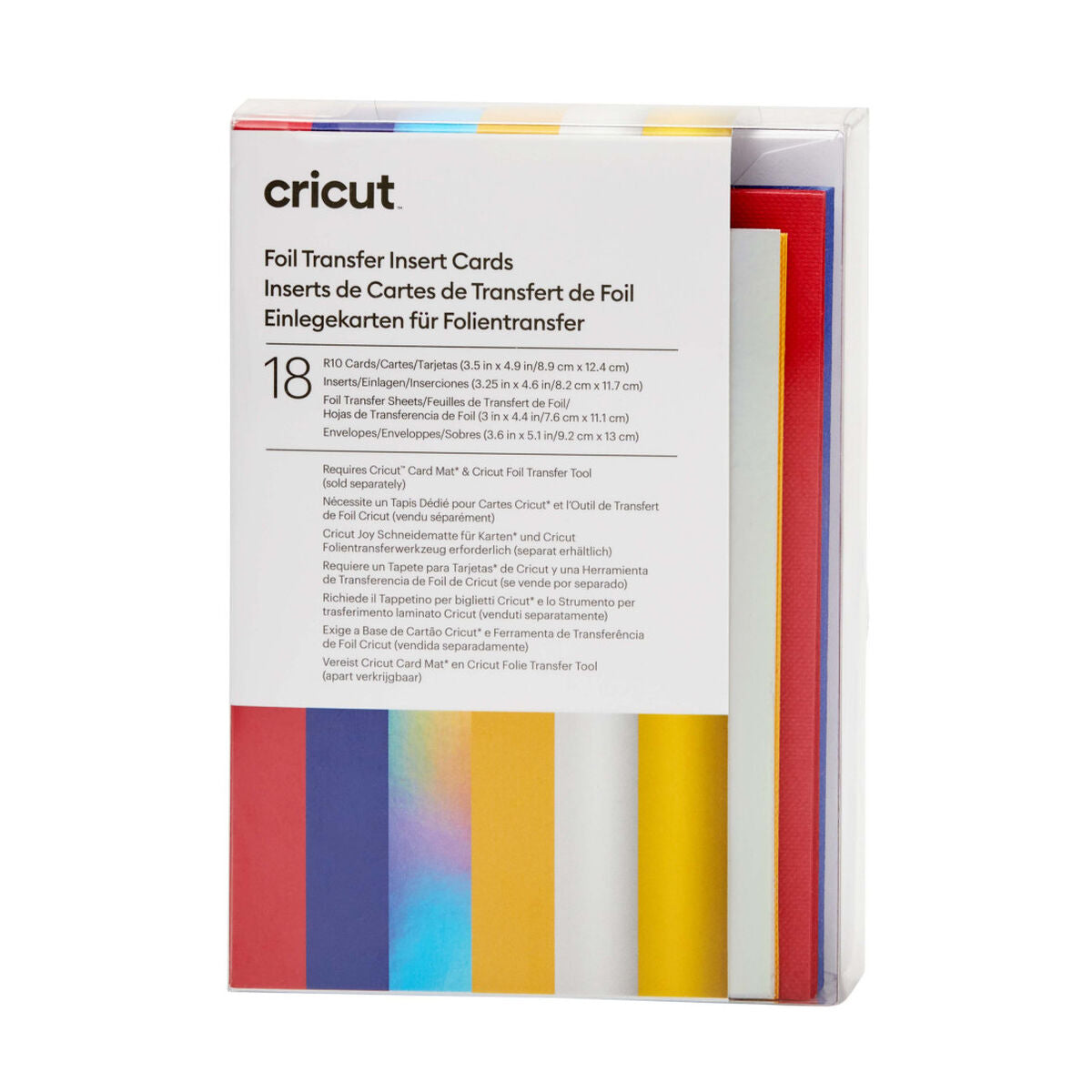 2009476 - Cricut Insert Cards Foil Celebration R10 8.9x12.4cm 18-Pack