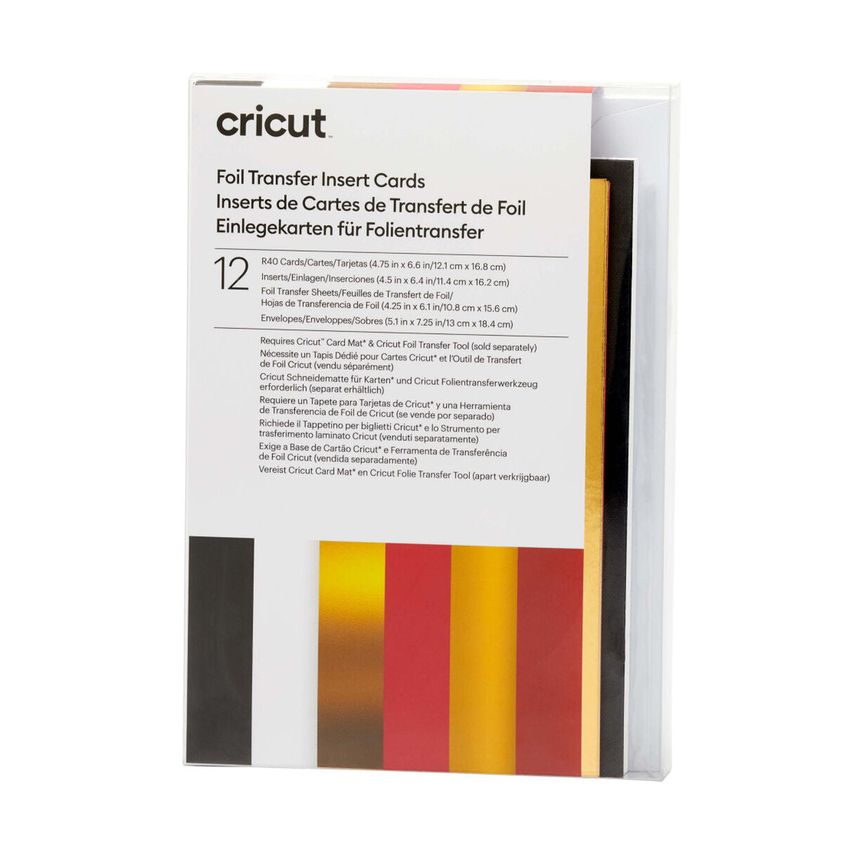 2009480 - Cricut Insert Cards Foil Royal Flush R40 12.1x16.8cm 12-Pack