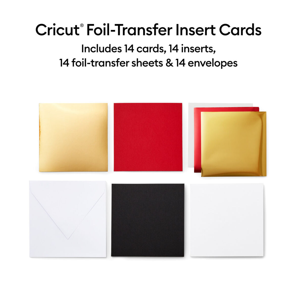 2009481 - Cricut Insert Cards Foil Royal Flush S40 12.1x16.8cm 14-Pack