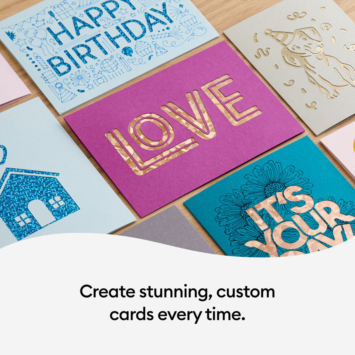 2009484 - Cricut Cut-Away Cards Pastel S40 12.1x16.8cm 14-Pack