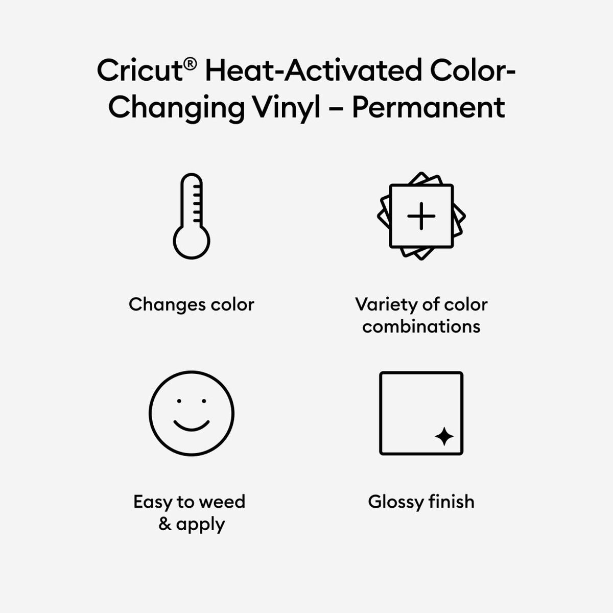 2009591 - Cricut Premium Vinyl Permanent Colour Change Hot Purple 30x60cm