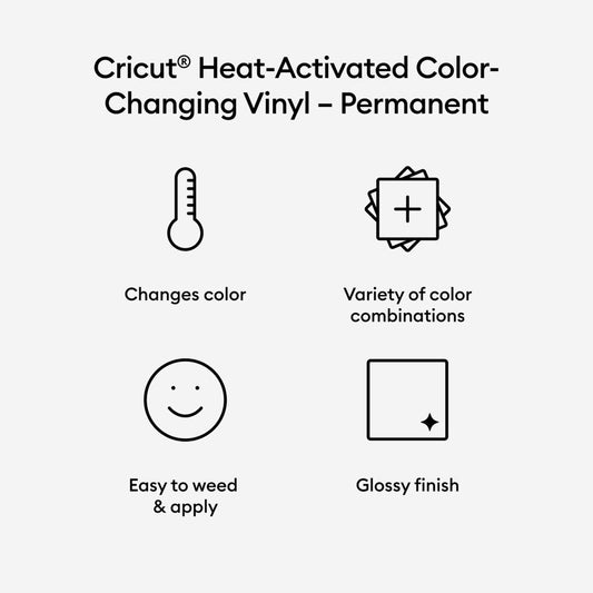2009591 - Cricut Premium Vinyl Permanent Colour Change Hot Purple 30x60cm